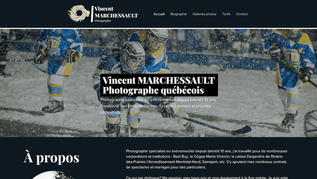 Site Internet de Vincent Marchessault, photographe professionnel basé dans la région de Montréal. 