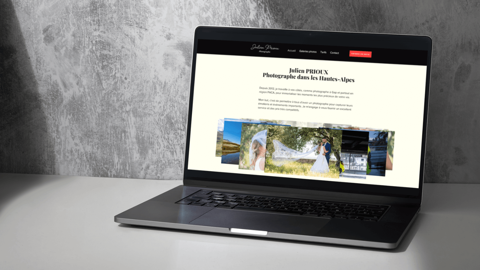 Site Internet pour photographe professionnel