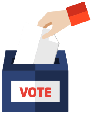 Urne de vote pour illustrer notre service de communication politique