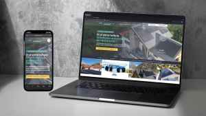 creation-site-internet-installateur-photovoltaique Photo du nouveau site Internet d'Alpes Solar en version desktop et mobile, un site Internet pour les installateurs photovoltaïques et autres artisans