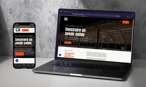 Création du site Internet des Constructions Louis Julien, à Québec